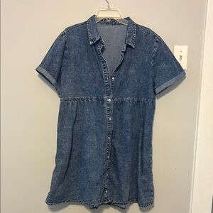 Amazon Blue Denim Mini Dress